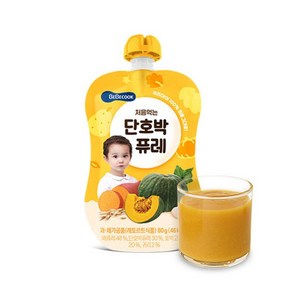 베베쿡 처음먹는 퓨레 80g, 단호박 80g, 1개