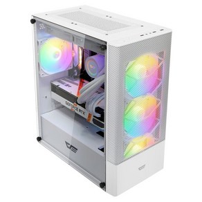 다크플래쉬 DK200 MESH RGB ADVANCED 강화유리 화이트