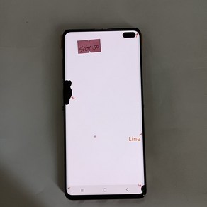 삼성 호환 갤럭시 S10 플러스 G975U 용 오리지널 AMOLED 스크린 LCD 디스플레이 터치 어셈블리 결함, 1개