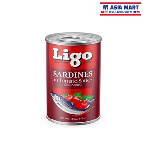 필리핀 Ligo 정어리 칠리 통조림 캔 155g / SARDINES in Tomato Sauce Chilli Added 사딘 토마토