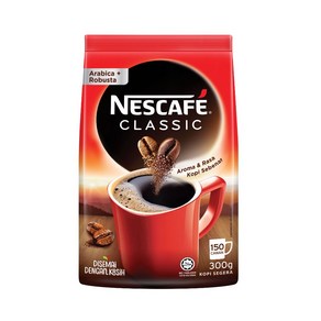 말레이시아 네스카페 클래식 커피 리필팩 NESCAFE Classic Refill Pack 300g, 1개, 1개입