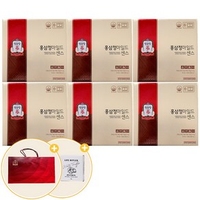 정관장 홍삼정 마일드센스 홍삼스틱 + 정관장 정품 쇼핑백 + 사은품 천연비누, 300ml, 6박스