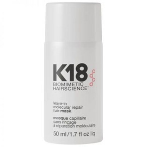 K18 Biomimetic Haiscience 바이오미메틱 헤어사이언스 리브인 분자 리페어 헤어 마스크, 0.5 oz/ 15 mL, 50ml, 1개