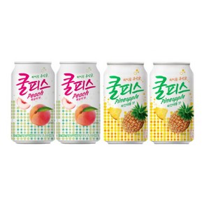 쿨피스 마시는 유산균 파인애플 복숭아 350ml, 12개