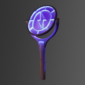 LDE 90도 회전 전기 모기채 스윙모스킬, LED