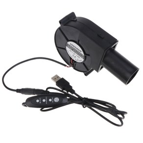 헤드 에어 터보 블로어 라운드가있는 5V USB 플러그 9733 3000RPM 대량 볼륨 속도 컨트롤러 실외 바베큐 그릴 FA, 한개옵션0