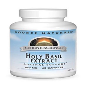 Souce Natuals Seene Science Holy Basil Extact 450mg 60 Capsules, 1개, 60정