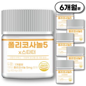 폴리코사놀 5mg x스타터 듀팜 정품 400mg, 6개, 30정