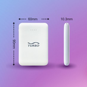 터보 보조배터리 5100mAh, 터보 보조배터리 5100mAh 회색 1개