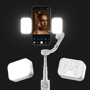 마그네틱 LED 필 라이트 DJI Osmo 모바일 6/OM5/4/SE/Zhiyun SMOOTH4/5 /Feiyu Vimble 3 핸드헬드 짐벌 안정기 액세서리