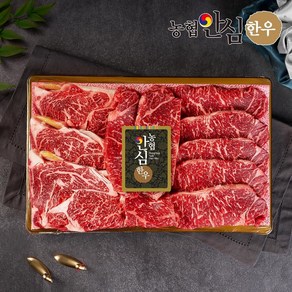 농협안심한우 [바로배송][농협안심한우] 1등급 구이3호 1kg (등심500g채끝500g) 한우선물세트 5078, 1세트