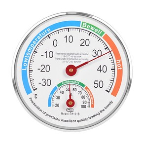 (원형 온습도계 A타입) 메탈 아날로그 벽걸이 탁상용 온도계 습도계 온도 습도 실내