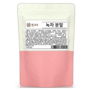 인차 녹차 분말, 1개, 500g, 1개입