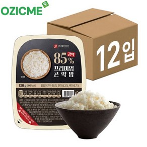 (오직미)곤약 85% 프리미엄곤약밥 150gx12개/24개 80kcal 밥맛 그대로 한끼 대신곤약, 150g, 12개