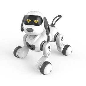 로봇강아지 무선 원격 제어 스마트 로봇 개 장난감 지능형 말하는 로봇 Robot dog, 회색, 1개