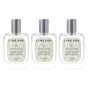 라임유 아로마틱 시트러스 오 드 퍼퓸 니치 향수, 50ml, 3개