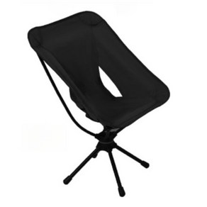 캠핑의자 스위블체어 회전의자 접이식 초경량, 1개, 블랙