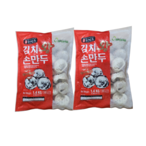 허만두 김치 왕만두 1.4kgx2봉, 1.4kg, 2개