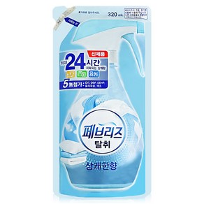 페브리즈 섬유탈취제 상쾌한향 리필, 640ml, 5개