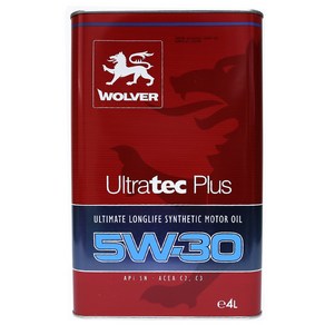 울버 울트라텍 플러스 5W30 엔진오일 4L Wolve Ulta, 1개