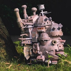 하울의 움직이는 성 Moving Castle 모형 45cm 3D 종이 접기 공예 만들기 DIY 키트 페이퍼 토이 크래프트 꿈꾸는다락방