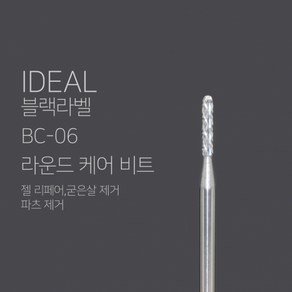 [아이딜] 아이딜 비트 블랙라벨 BC-06 라운드 케어 비트, 1개