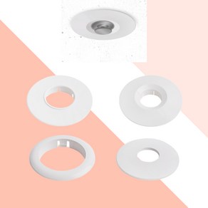 소방설비 스프링쿨러 헤드 링 커버 캡 인테리어 벽지마감 10개, 1) 플러쉬/ 파라/ 구형