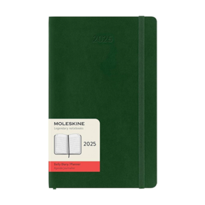 Moleskine 몰스킨 2025 데일리 플래너 소프트커버 Large 머틀그린