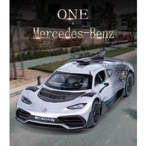 다이캐스트 1:24 벤츠 AMG ONE 슈퍼카 모형 미니카 자동차, 1개