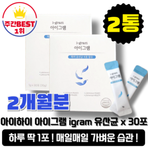 아이하이 아이그램 유산균 딸기맛, 2박스, 30회분