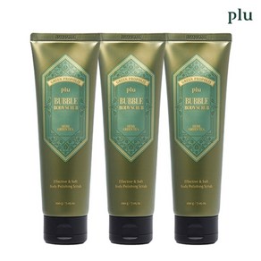 플루 [기획상품] 버블 바디 스크럽 허브그린티 200g x 3, 없음, 200ml, 3개