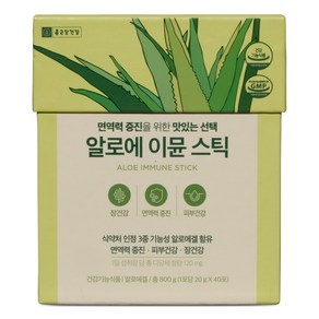 종근당건강 알로에 이뮨 스틱 20g x 40포, 1개, 800g