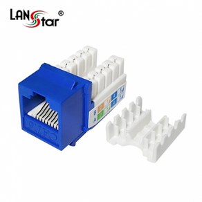 LANsta CAT6 키스톤잭 RJ45 모듈라잭 블루 LS-6KTVM-U1BL, 1개