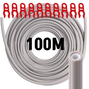정수기호스 장거리 국산 6mm 안전커버링 투라인 50M 100M (옵션선택), 안전커버링6mm호스100M, 1개