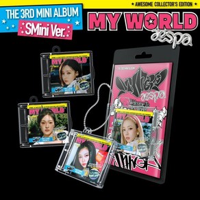 에스파 (aespa) - 미니앨범 3집 : MY WORLD [SMini Ve.](스마트앨범) [커버 4종 중 1종 랜덤발송]