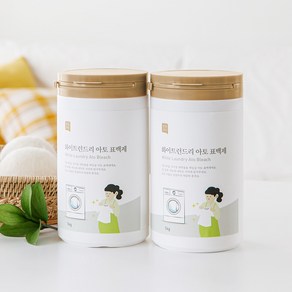 쉼표365 아토 표백제 산소계표백제 흰옷누런때 얼룩제거, 1kg, 2개