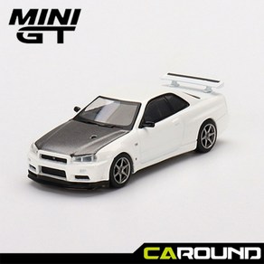 미니지티(501) 1:64 닛산 스카이라인 GT-R (R34) V-Spec II N1 - 화이트