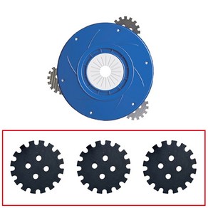 국산 슈퍼붕붕이 호환 원형날 1조 3EA 교체용 예초기날 안전날 벌초 제초 붕붕이, 1개
