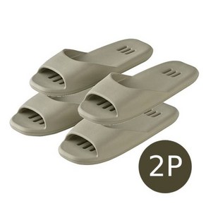 [본사직영] 락앤락 발등 낮은 욕실화 2개세트 (270mm), 블랙, 블랙, 2개