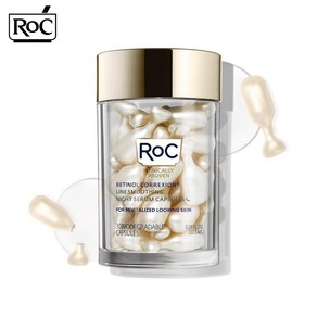 RoC Retinol Anti Aging Winkle Night Seum 록 레티놀 코렉션 안티 에이징 링클 나이트 세럼 10.5ml, 30 count, 1개