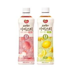 동원 보성홍차 아이스티 복숭아 500ml 6입+레몬 500ml 6입, 1세트