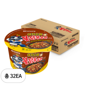 불닭볶음면 큰컵 야키소바 100g, 32개