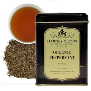 1.5 Ounce (Pack of 1) Peppermint Harney & Sons O 1.5온스(1팩) 페퍼민트 Harney & Sons 유기농 페퍼민트 차 | 1.5 온