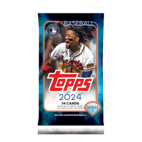 탑스 MLB 2024 Topps Seies 1 시리즈 트레이딩 카드 야구 디스플레이 팩, 1개