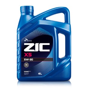 지크 ZIC X5 SN PLUS 5W20 4L 경제적인 엔진오일 가솔린, ZIC-X5 4리터, 1개