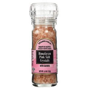 트레이더조 히말라얀 핑크 솔트 그라인더 포함 128g Trader Joe Himalayan Pink Salt with grinder 4.5oz