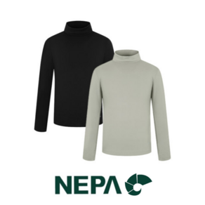 [백화점 매장판] 네파 NEPA 남성 하이넥 터틀넥 긴팔 티셔츠 이너 티셔츠 등산 아웃도어 폴라티 폴라티셔츠 목폴라 긴팔티셔츠