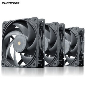 PHANTEKS-T30 12cm 3000 RPM 산업용 냉각 팬 풍압 Vapo 베어링/자기 부상 모터/PWM 다중 모드 조정 가능, 01 Black_01 없음 RGB