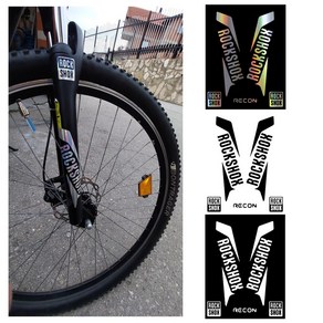 피트인 락샥 쇼바 스티커 ROCKSHOX 데칼 포크 쇽 프론트 MTB, 락샥쇼바스티커(홀로그램), 1개