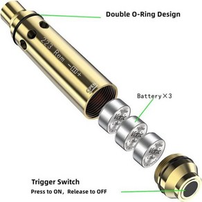 도트 사이트 조준경 223Rem 구경 레이저 훈련 보어사이트 223 레드 보어 조준기 197296, Taining Lase, 1개